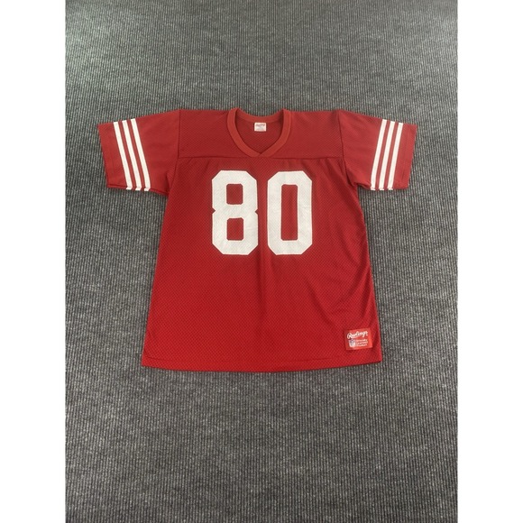 Rawlings Other - Vintage Jerry Rice Jersey Men Large Red San Francisco 49ers Rawlings NFL USA